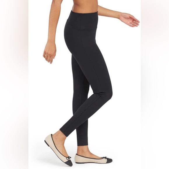 Spanx Ponte Ankle Black High-Waisted Leggings Size Small - Picture 2 of 8
